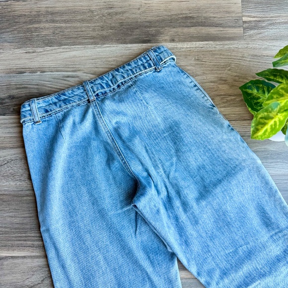 Forever 21 Utility Cargo Jeans with Belt Light Wash Denim Size 24 - Picture 13 of 16